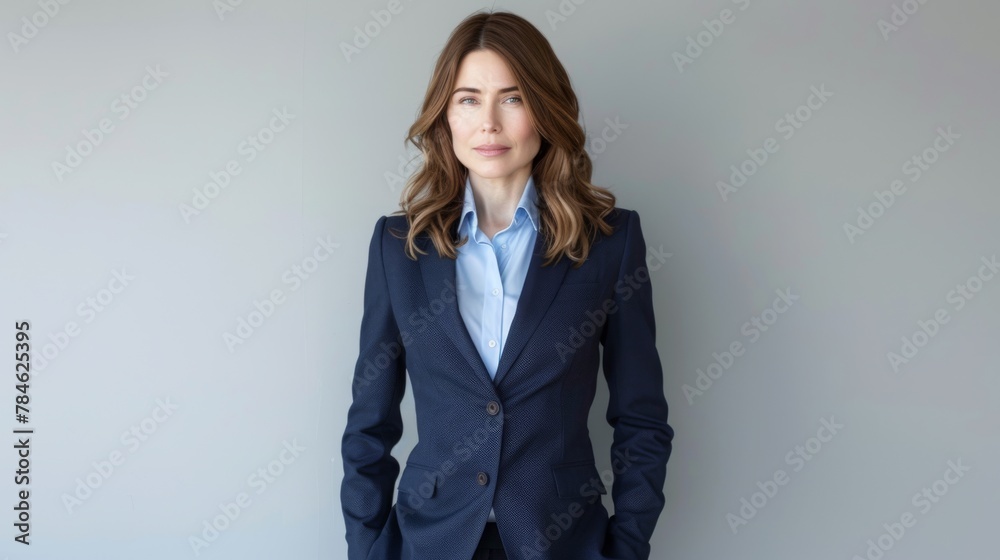 A Confident Professional Woman Standing A Confident Professional Woman Standing