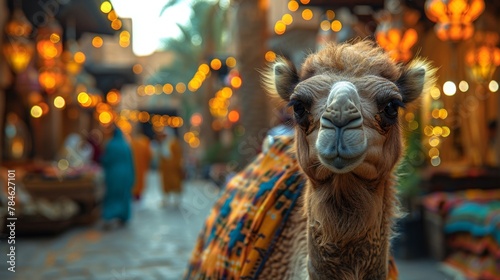 The camel is a symbol of the Islamic ritual sacrifice of Eid al-Adha  the symbol of Eid al-Adha or Eid ul-Kabir