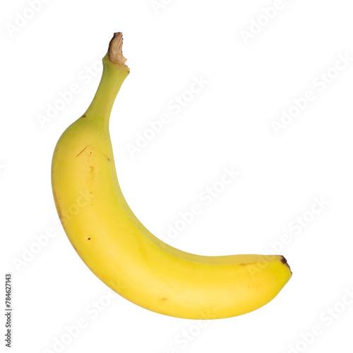 Banana scontornata su sfondo trasparente photo