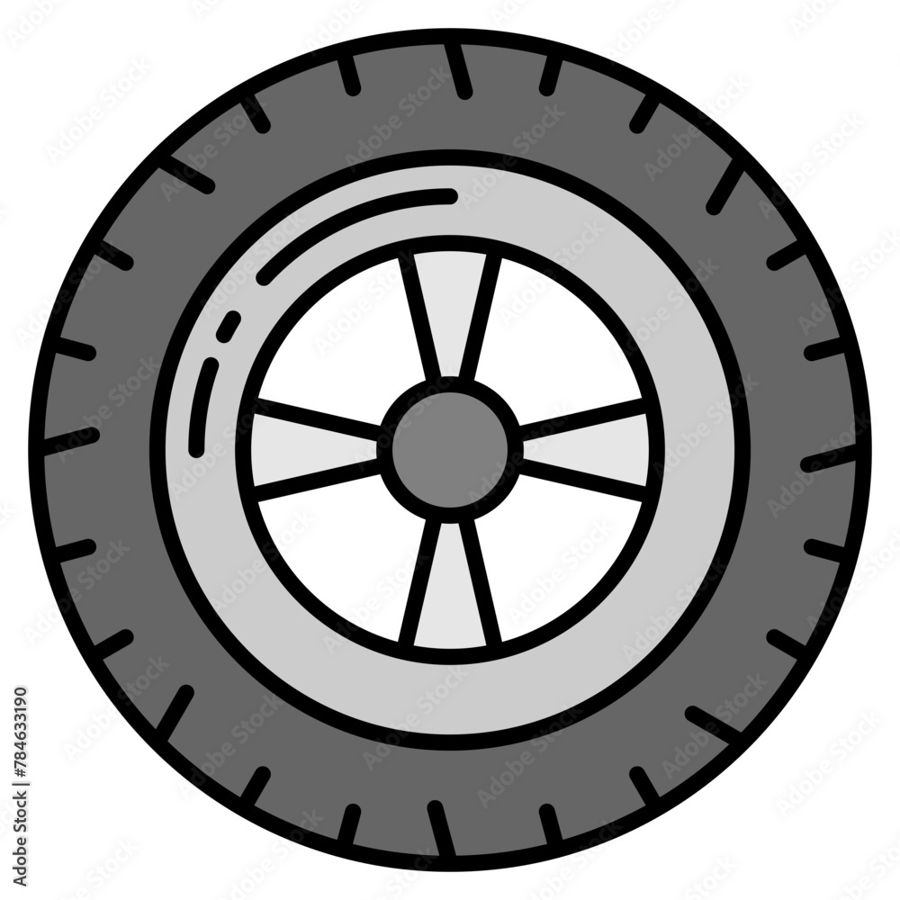 Obraz premium Tire Icon