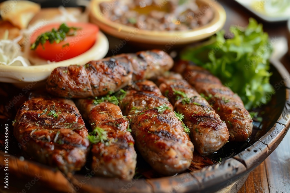 Grilled meats like cevapi and pljeskavica are staples on Balkan cafe menus