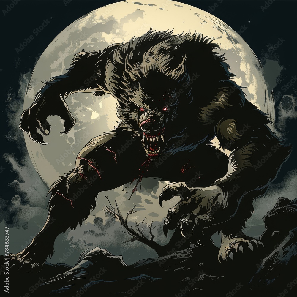 Werewolf Under the Full Moon