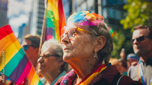 Elderly Pride: Seniors Rallying for LGBTQ+ Diversity and Rights  © Creative Valley