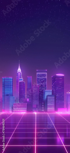 Futuristic Cyber City Aerialscape  Amazing and simple wallpaper  for mobile