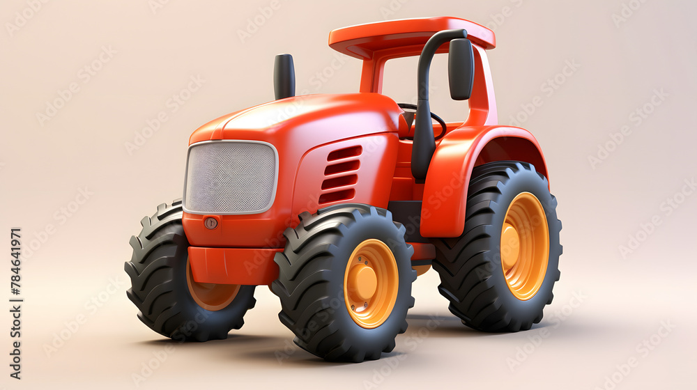 Obraz premium Tractor Icon 3d