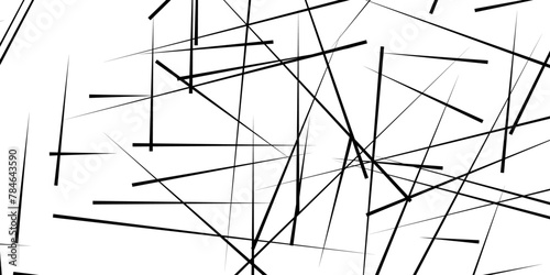 Random chaotic lines abstract geometric pattern / texture. Chaotic abstract lines abstract geometric pattern background.