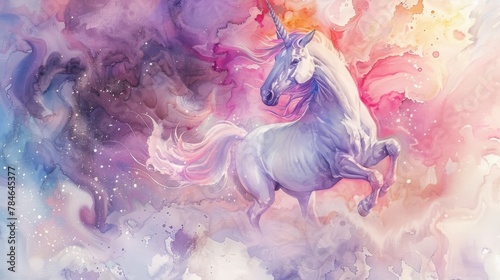 Ethereal Unicorn Galloping ...