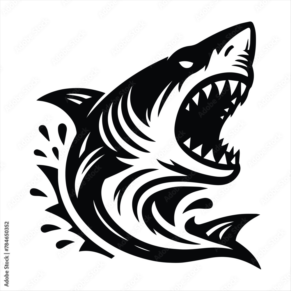 Sea shark vector cartoon set icon. Vector illustration sea fish of shark on white background .Isolated cartoon icon ocean animal. Sea shark vector cartoon set icon. Vector illustration sea fish of shark on white background .Isolated cartoon icon ocean animal.