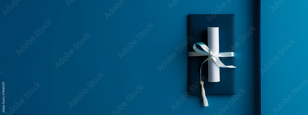 Fototapeta premium Celebration of Achievement: A Minimalist Tribute