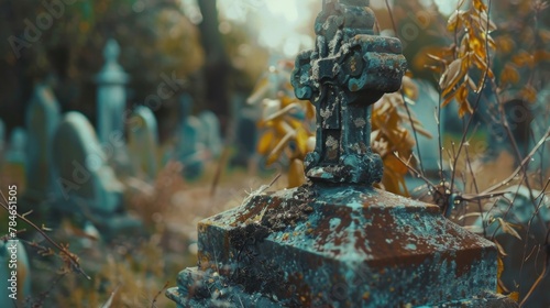 Old ancient grave cemetery wallpaper background