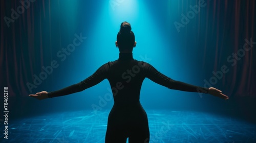 Performer on the Illuminated Stage