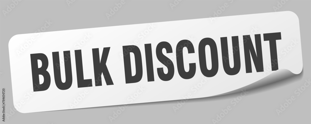 bulk discount sticker. bulk discount label bulk discount sticker. bulk discount label