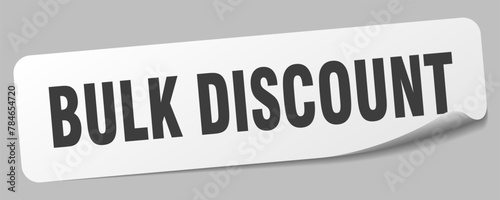 bulk discount sticker. bulk discount label