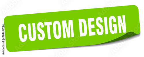 custom design sticker. custom design label