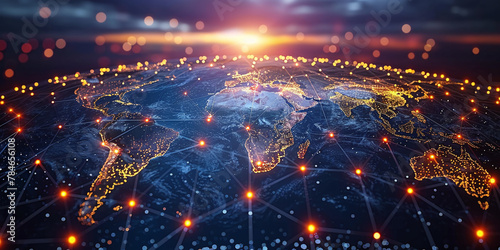 Telecom Networks and AI Nodes Transform Earth Map