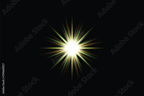 Abstract colorful lens flare lighting effects Pack Premium