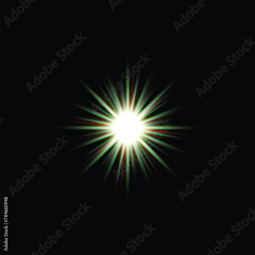 Abstract colorful lens flare lighting effects Pack Premium