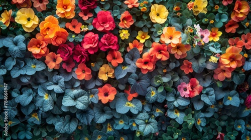 Flowers Hanging on Wall