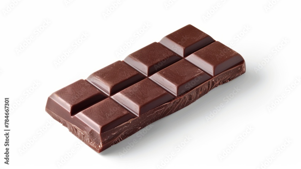 chocolate bar on white background generative ai chocolate bar on white background generative ai