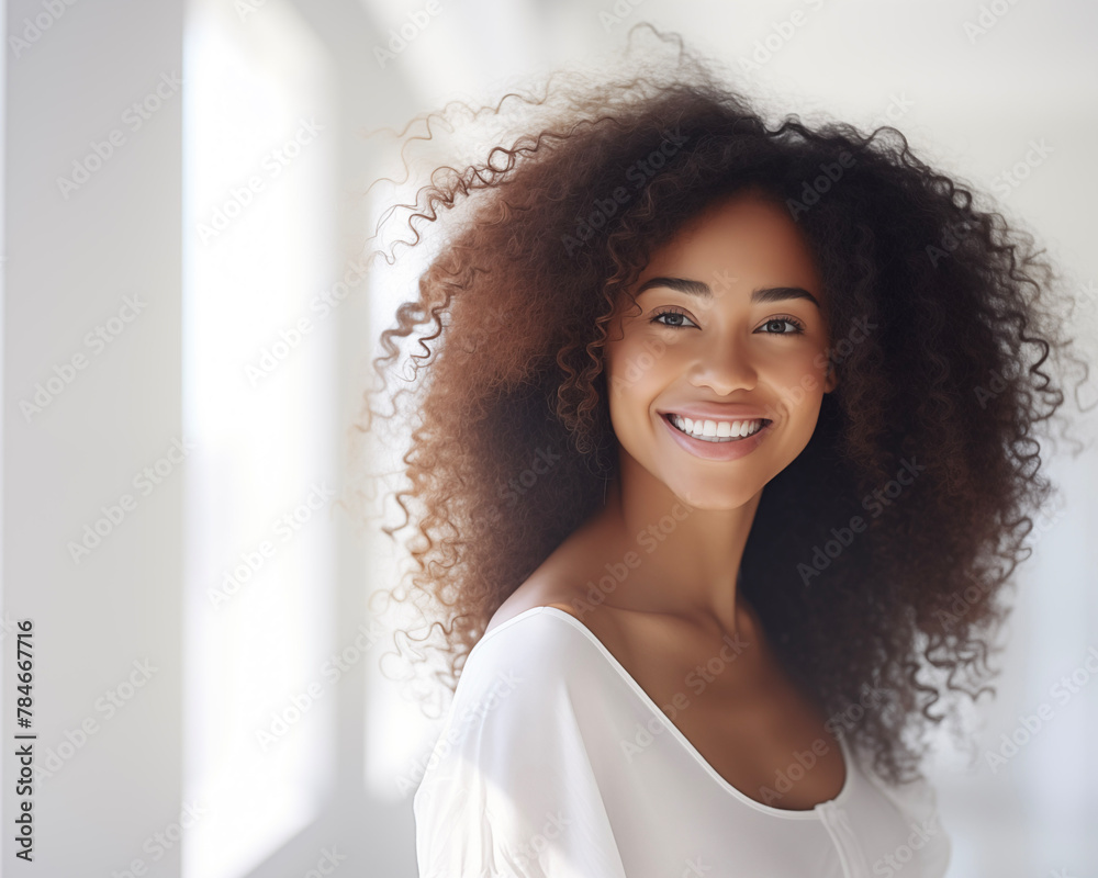 Happy African American woman. Happy African American woman.