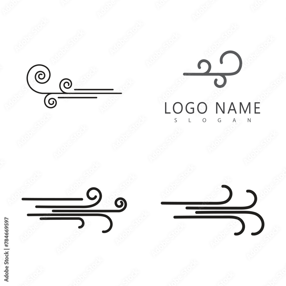 Wind logo vector symbol design Wind logo vector symbol design