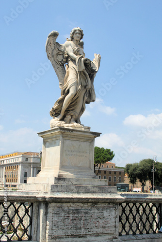 A view of Rome in the summer