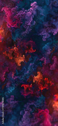 "Chromatic Distorted Digital Landscape", Amazing and simple wallpaper, for mobile