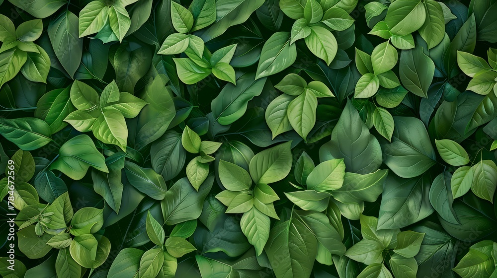 green leaves background hyper realistic 