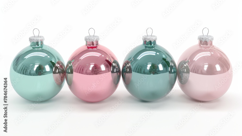 Christmas bauble, Baubles on Solid tone Surface. A panoramic image showcasing baubles in vibrant colored tones reflecting a wintry setting placed on a solid surface, creating a cozy holiday scene Christmas bauble, Baubles on Solid tone Surface. A panoramic image showcasing baubles in vibrant colored tones reflecting a wintry setting placed on a solid surface, creating a cozy holiday scene