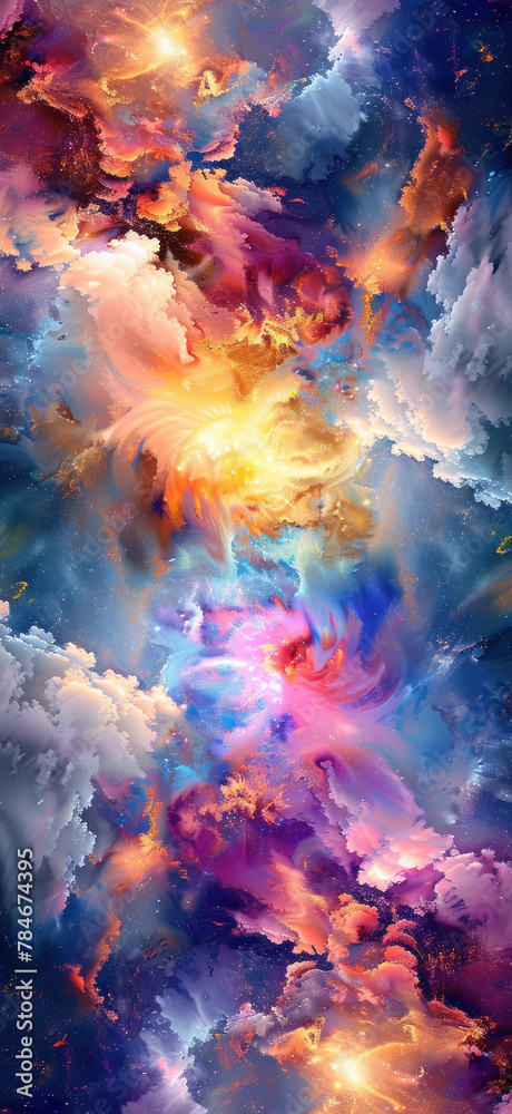 Fototapeta premium Enigmatic Abstract Mobile Wallpaper Art, Amazing and simple wallpaper, for mobile