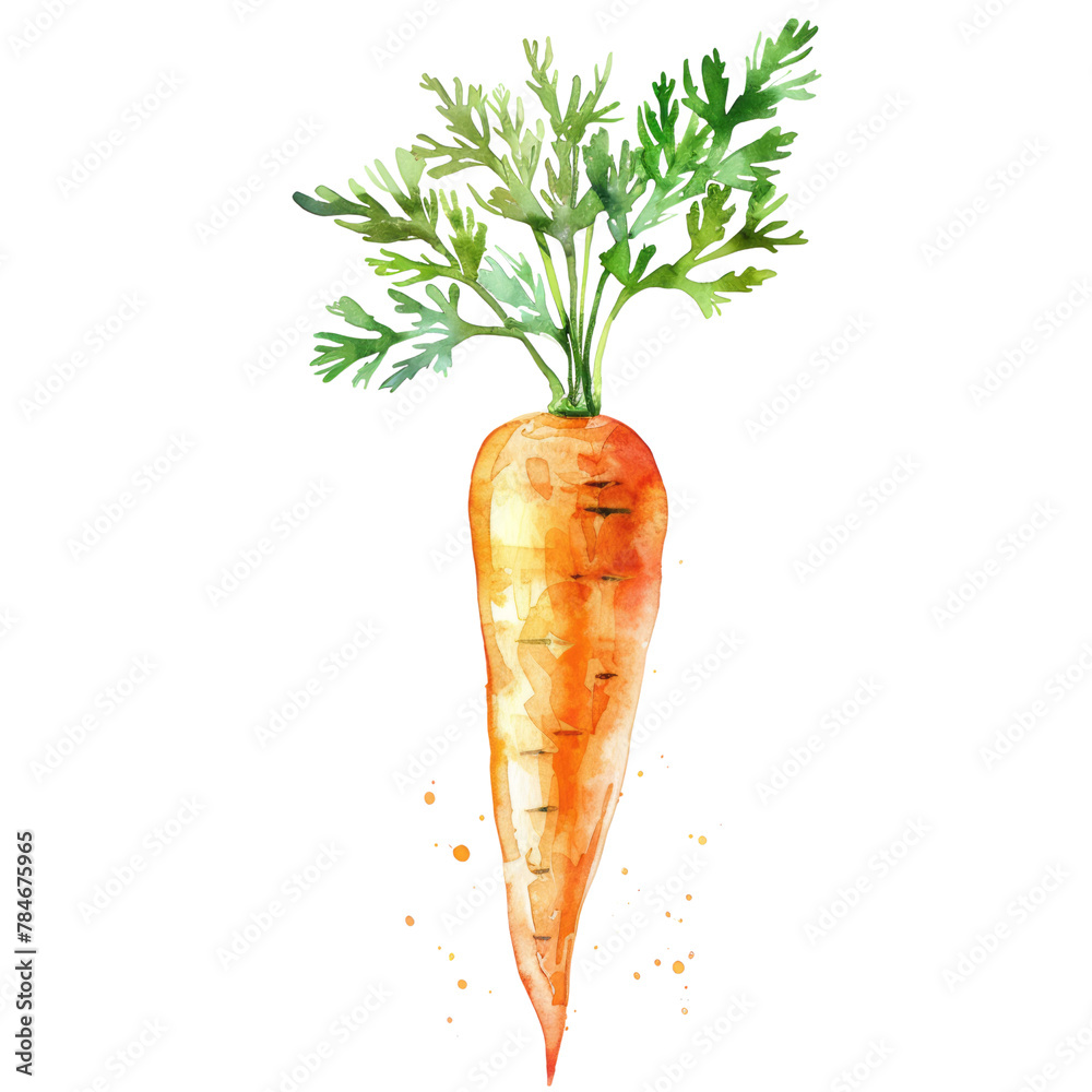 vegetable - Agreeable.Carrot ..illustration ,.watercolor vegetable - Agreeable.Carrot ..illustration ,.watercolor