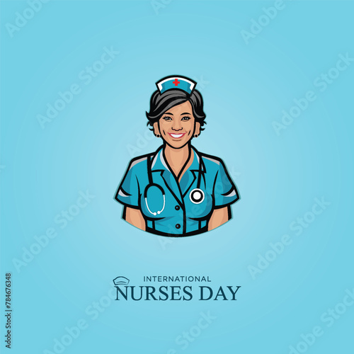 International Nurse Day, Poster. International Nurse Day Poster, Vector. Happy International Nurse Day, Post. Nurse Day, Design. Happy Nurses Day, 12 May, Element. event
Doctor. Happy, Nurses. 