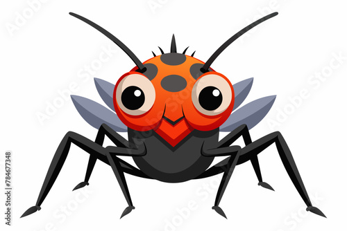 assassin bug vector illustration