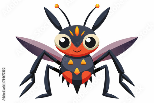 assassin bug vector illustration