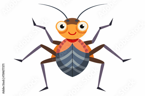 assassin bug vector illustration