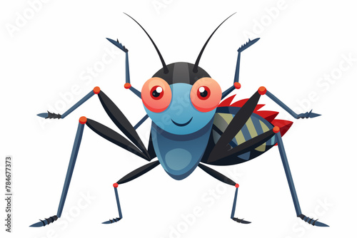 assassin bug vector illustration