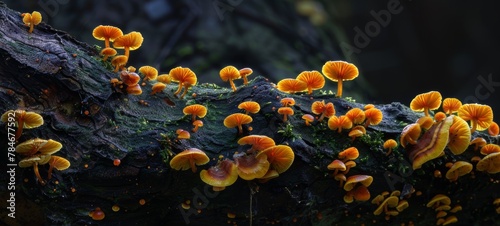 Wrinkled peach mushroom photo