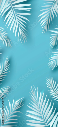Swaying Tropical Paradise Background View, Amazing and simple wallpaper, for mobile