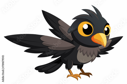 blackfly hawk bird vector illustration © Shiju Graphics