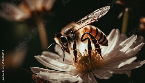 insect, bee, fly, flower, nature, macro photo