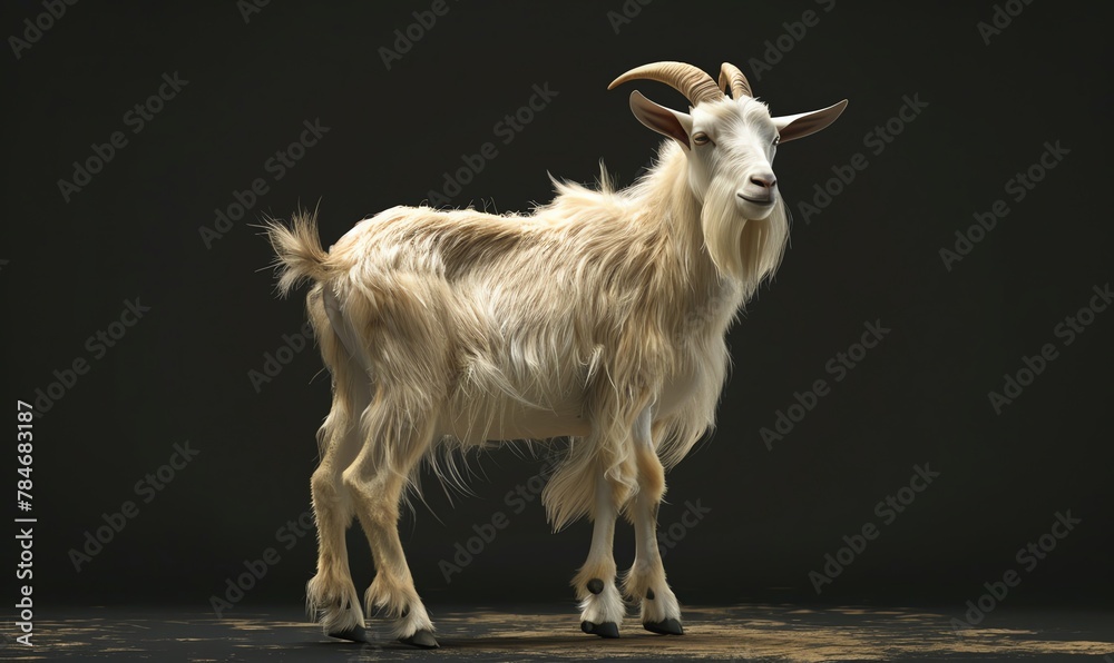 Goat Backside Utilize CG 3D rendering techniques to bring the rear view of a Domestic ...