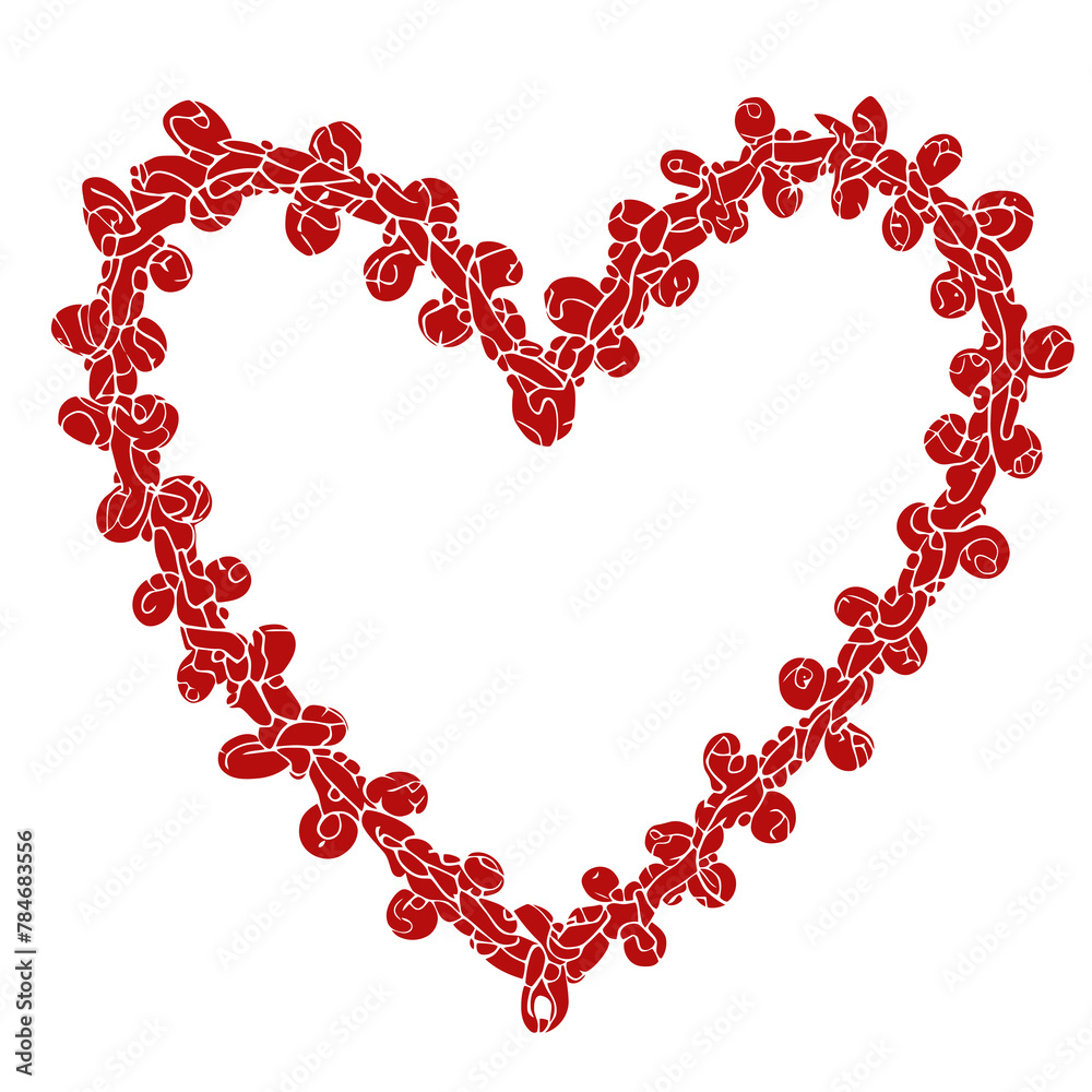 An isolated heart shape, formed by red stitch marks; symbolizing resilience amidst vulnerability; each mark, speaks of life's scars and the strength found in embracing our wounds and healing.
An isolated heart shape, formed by red stitch marks; symbolizing resilience amidst vulnerability; each mark, speaks of life's scars and the strength found in embracing our wounds and healing.