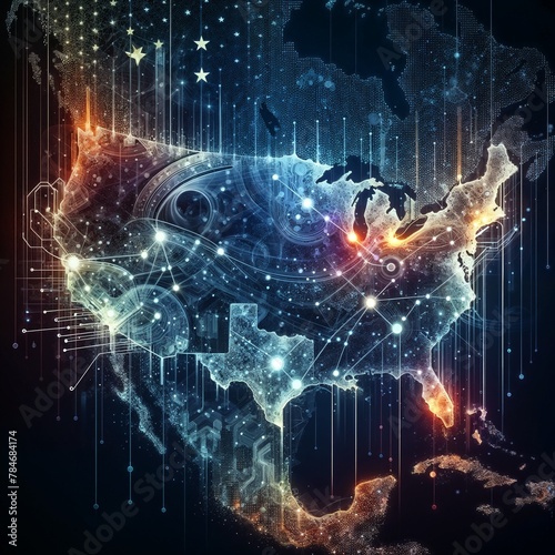 Digital Network of the USA  Mapping Connectivity and Cyber Infrastructure