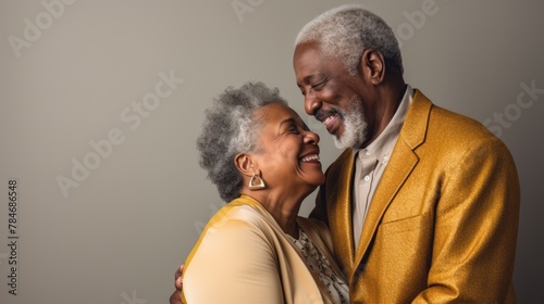 The couple's expressions exude a sense of comfort and contentment, having found solace in each other.