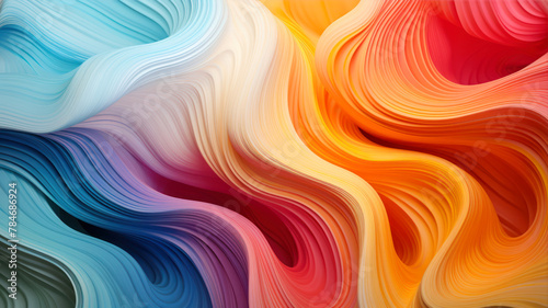 abstract colorful background with smooth lines, can be used as wallpaper © Alex
