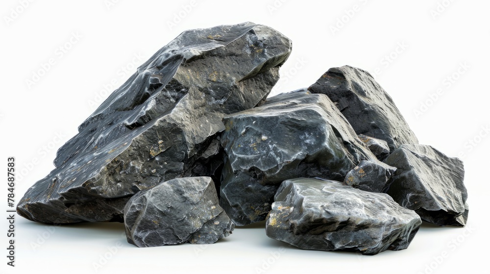 rocks on white background generative ai rocks on white background generative ai