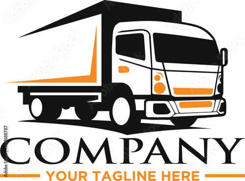 trucking company logo design template