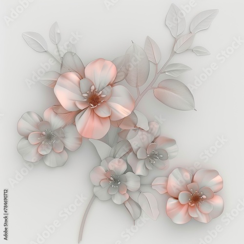 white pink mixed flowers