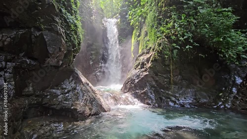 Cascada en las montañas de la Comarca de Panama photo