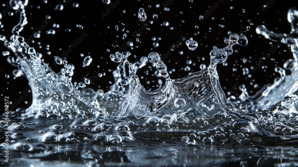Crystal clear water splash captured in detail - Stunning high-speed ...